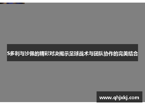 S多利与沙佩的精彩对决揭示足球战术与团队协作的完美结合